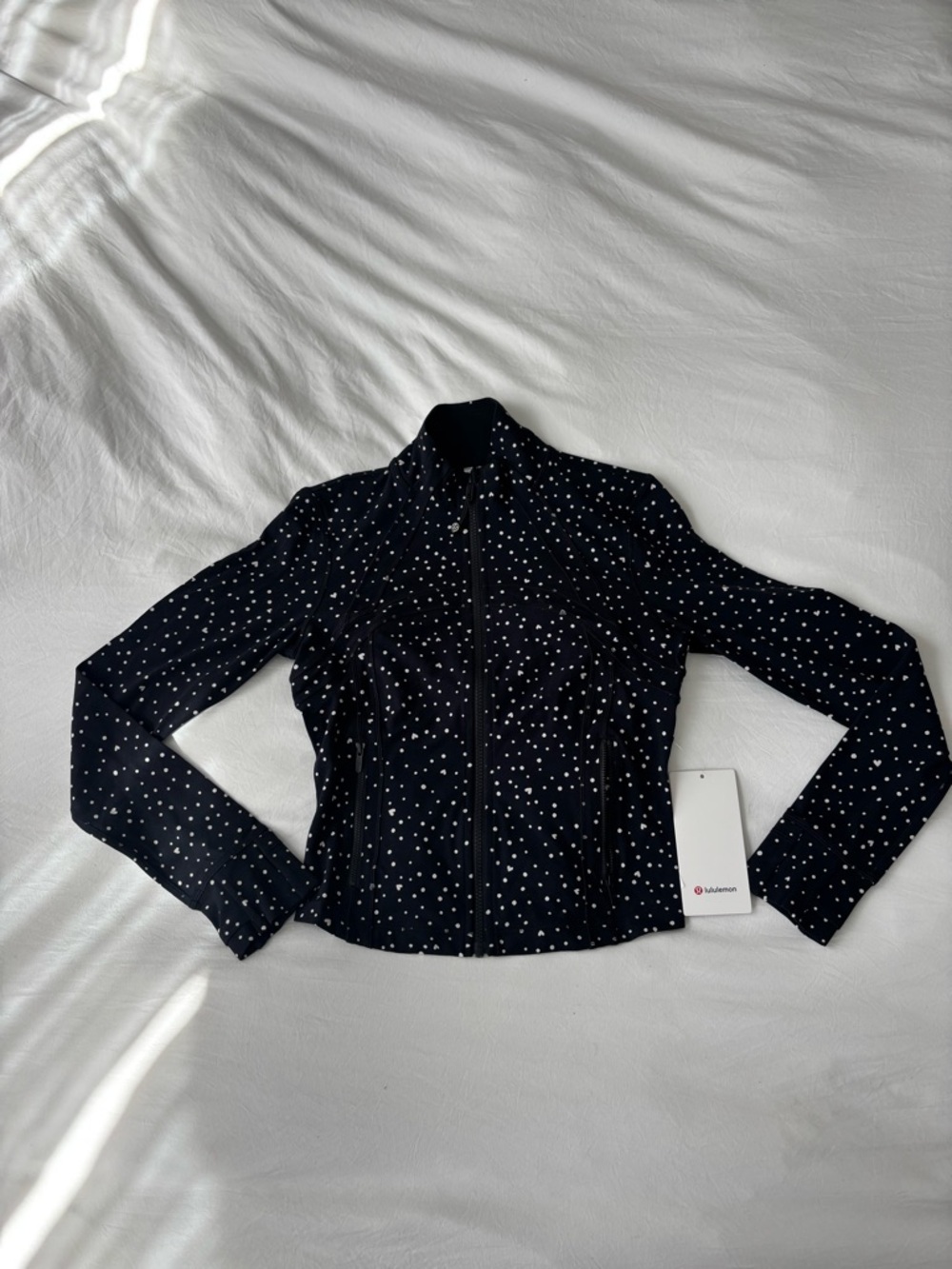 RARE Lululemon Define Cropped Nulu Jacket Hearts Size 8